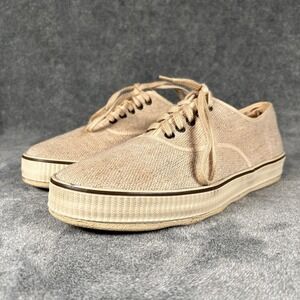 Tommy Bahama Hookline Sinker Raw Silk Jute Linen Sneakers Men's 10.5 Beige